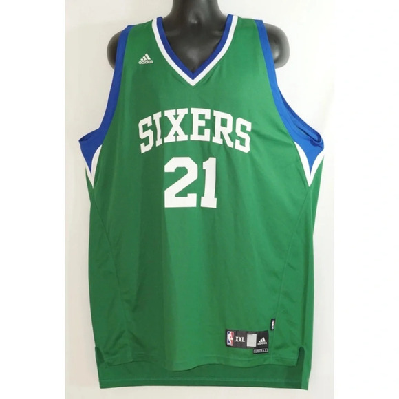 Thaddeus Young 76ers St Patrick's Day Jersey XXL - Picture 1 of 13